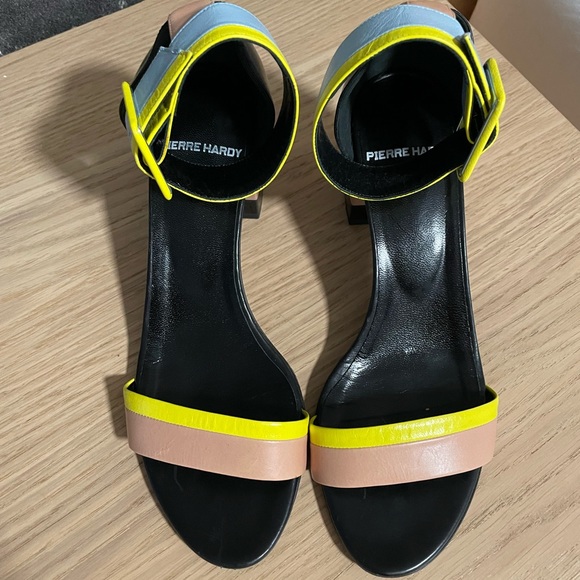 Pierre Hardy Memphis Leather Colorblock Sandals - Picture 5 of 10